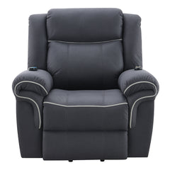 Domana Dark Blue Power Recliner - Ornate Home