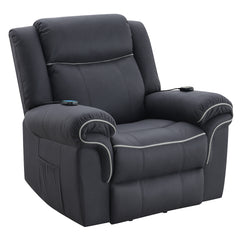 Domana Dark Blue Power Recliner - Ornate Home