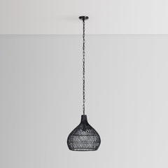 Dome Black 16" Ceiling Light