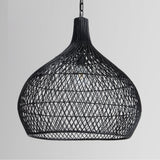 Dome Black 24" Ceiling Light