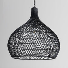 Dome Black 24" Ceiling Light