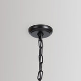 Dome Black 24" Ceiling Light