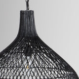 Dome Black 24" Ceiling Light