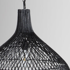 Dome Black 24" Ceiling Light