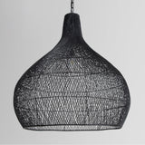 Dome Black 40" Ceiling Light