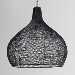 Dome Black 40" Ceiling Light