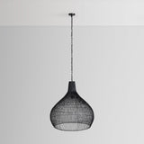 Dome Black 40" Ceiling Light
