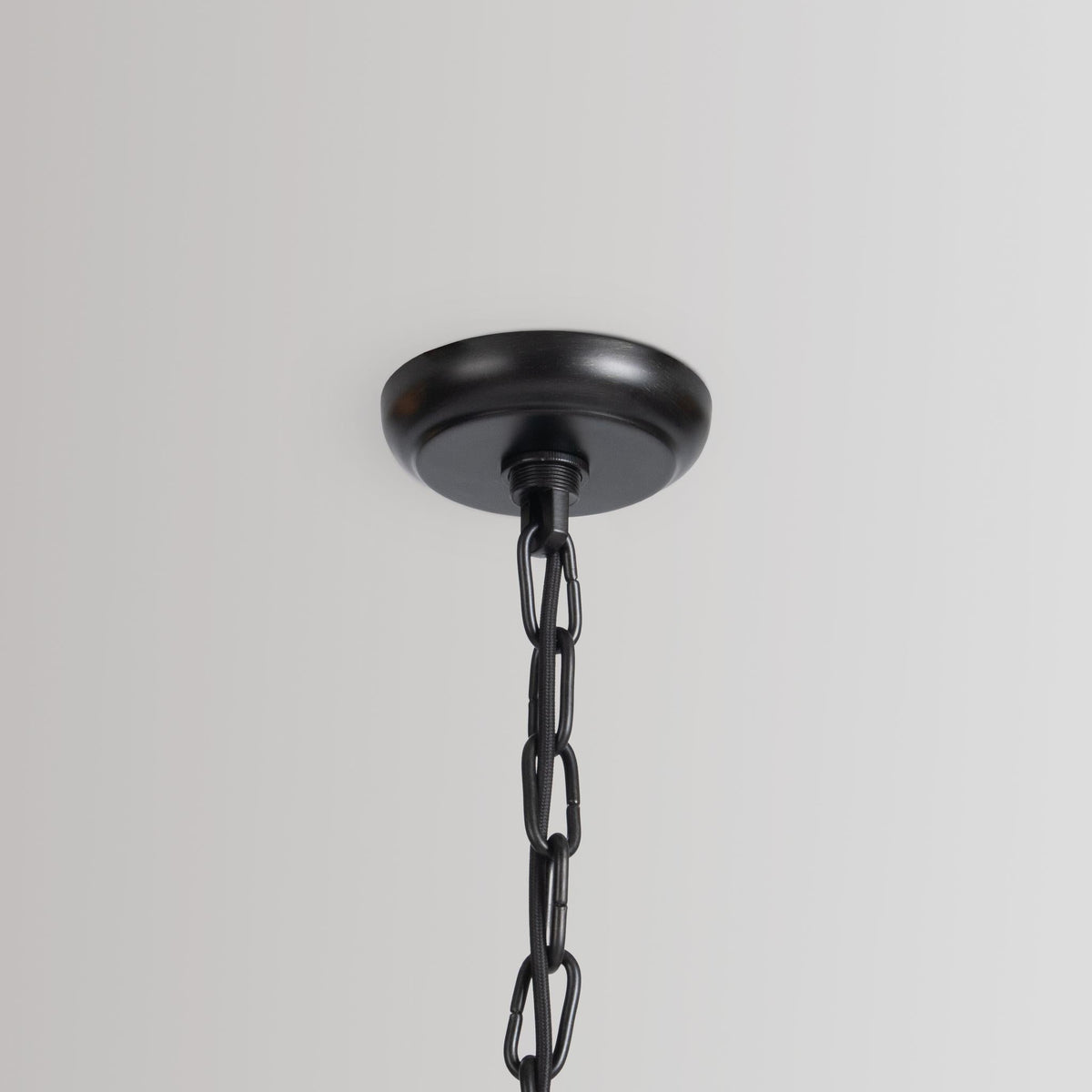 Dome Black 40" Ceiling Light
