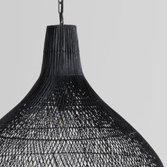 Dome Black 40" Ceiling Light