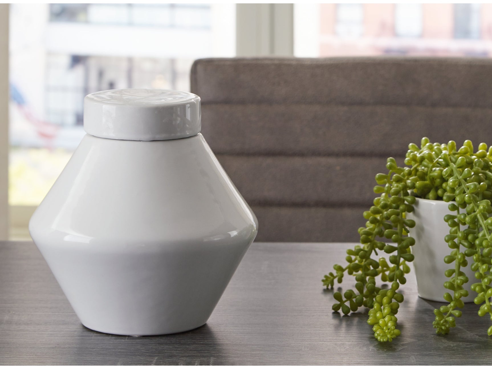 Domina White Jar - Ornate Home