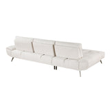 Dominic Beige 2-Piece Sectional with Left Chaise and Dual-position Backs - Ornate Home
