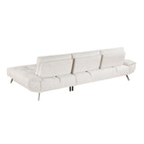 Dominic Beige 2-Piece Sectional with Right Chaise and Dual-position Backs - Ornate Home
