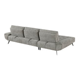 Dominic Dove Gray 2-Piece Sectional with Left Chaise and Dual-position Backs - Ornate Home
