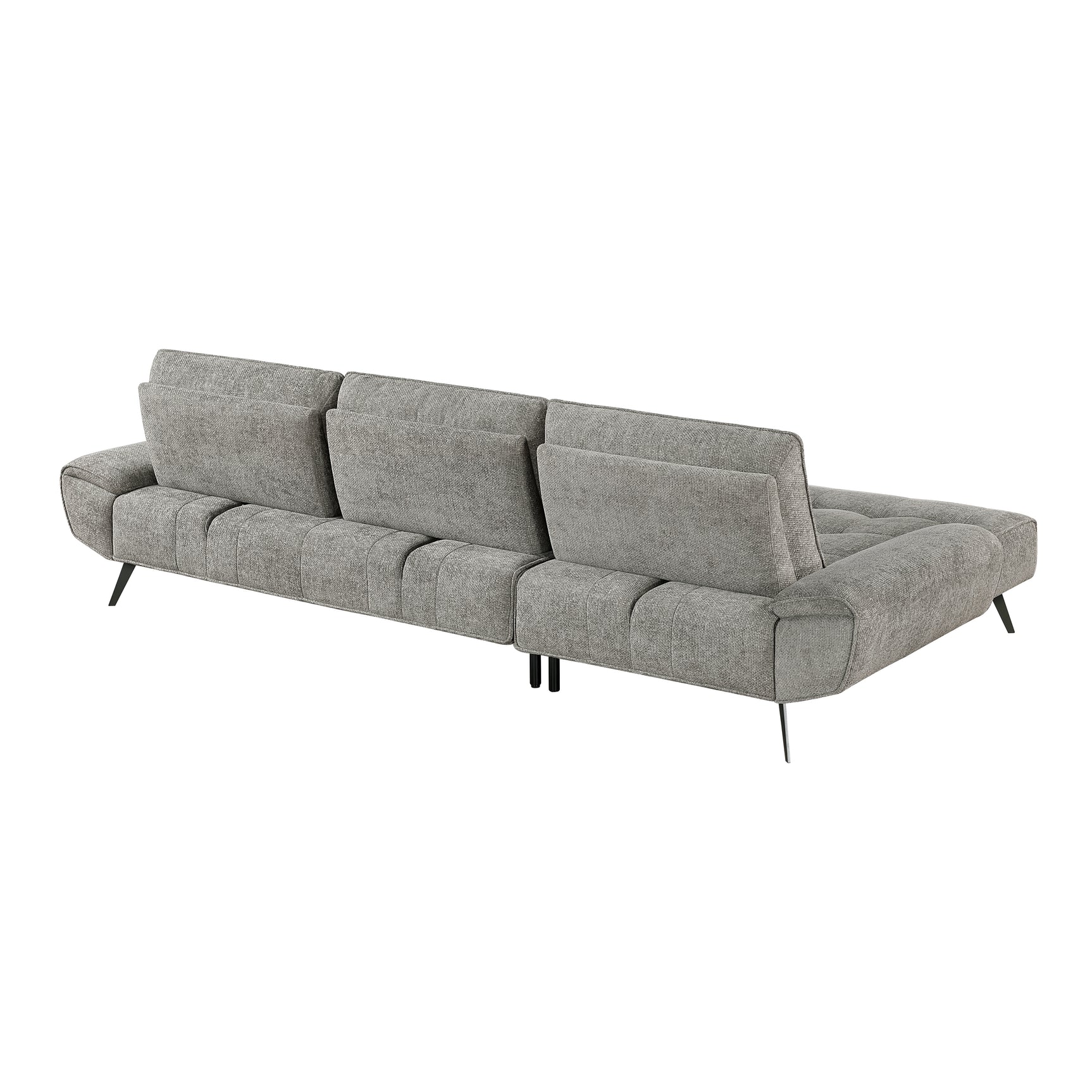 Dominic Dove Gray 2-Piece Sectional with Left Chaise and Dual-position Backs - Ornate Home