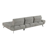 Dominic Dove Gray 2-Piece Sectional with Right Chaise and Dual-position Backs - Ornate Home