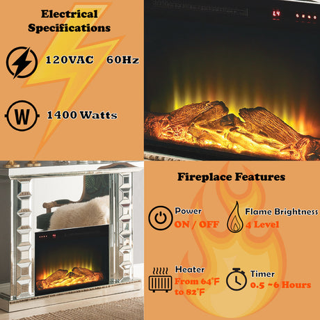 Dominic Fireplace - Ornate Home