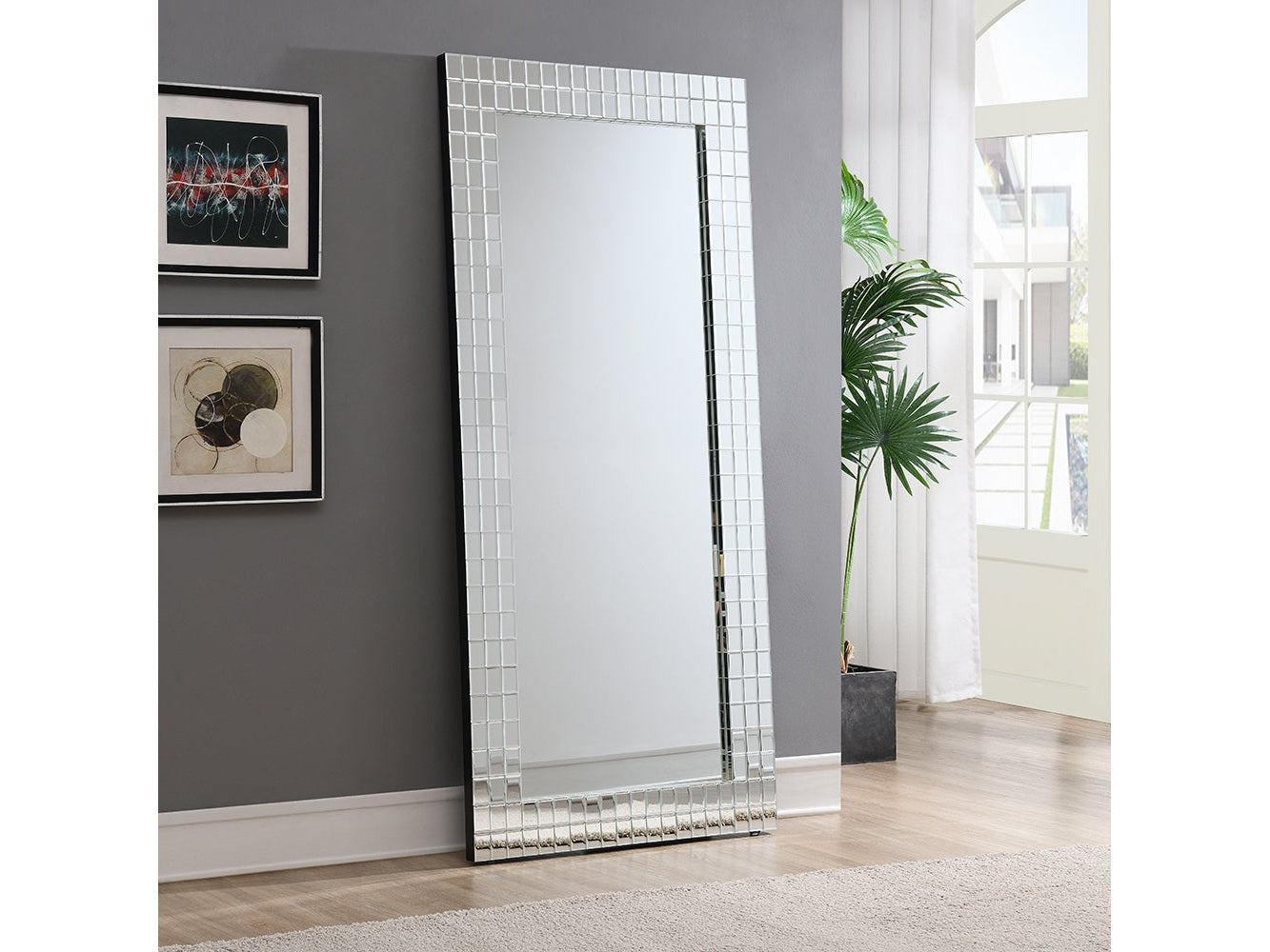 Dominic Mirrored Accent Mirror - Ornate Home