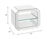 Dominic Mirrored Accent Table - Ornate Home