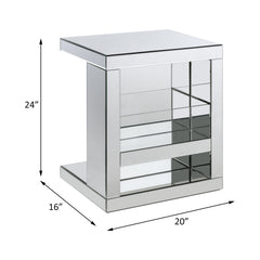 Dominic Mirrored Accent Table - Ornate Home