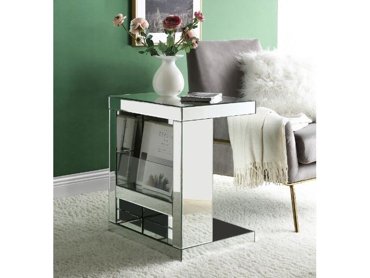 Dominic Mirrored Accent Table - Ornate Home