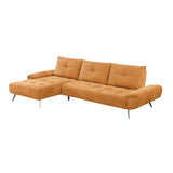 Dominic Orange 2-Piece Sectional with Left Chaise and Dual-position Backs - Ornate Home