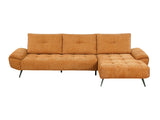 Dominic Orange 2-Piece Sectional with Right Chaise and Dual-position Backs - Ornate Home