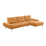 Dominic Orange 2-Piece Sectional with Right Chaise and Dual-position Backs - Ornate Home