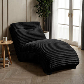 Dominick II Masis Black Chaise - Ornate Home