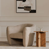 Domino Beige Accent Chair - Ornate Home