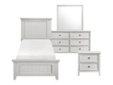 Donahue Off-White 4-Piece Twin Bedroom Set - Ornate Home