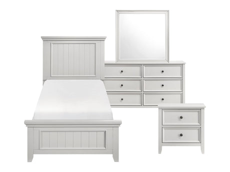 Donahue Off-White 4-Piece Twin Bedroom Set - Ornate Home