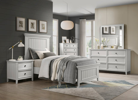 Donahue Off-White 4-Piece Twin Bedroom Set - Ornate Home