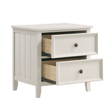 Donahue White Nightstand - Ornate Home