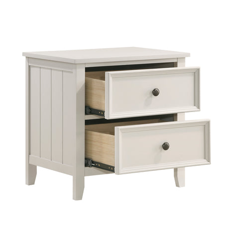 Donahue White Nightstand - Ornate Home