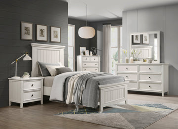 Donahue White Nightstand - Ornate Home