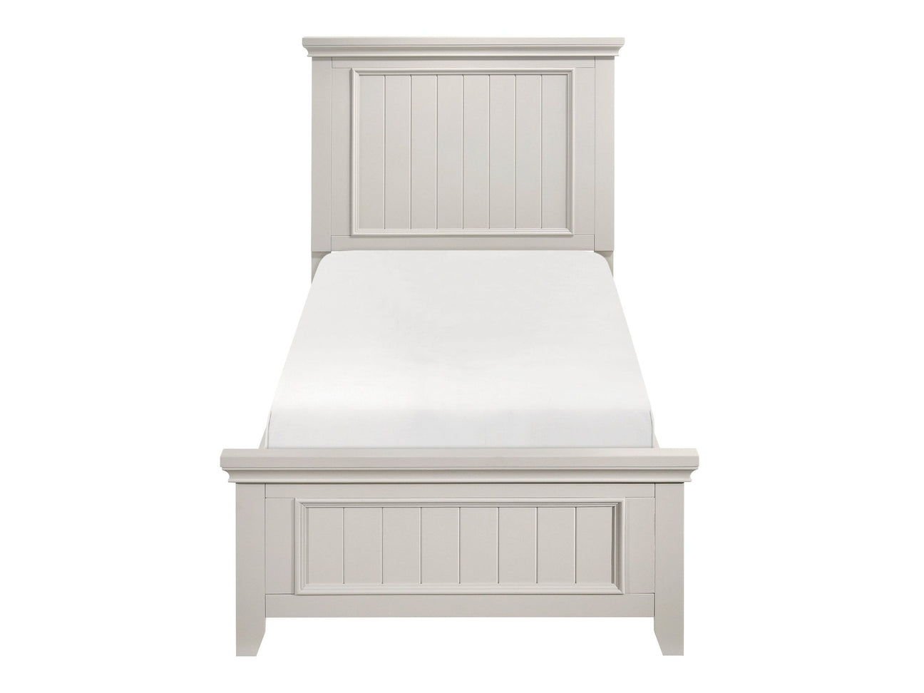 Donahue White Twin Bed - Ornate Home