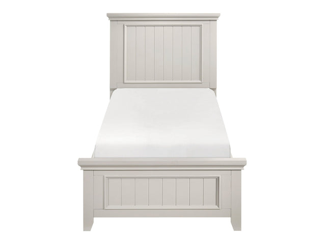 Donahue White Twin Bed - Ornate Home