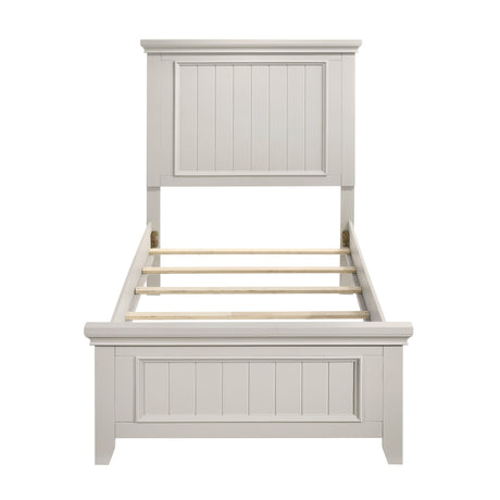 Donahue White Twin Bed - Ornate Home