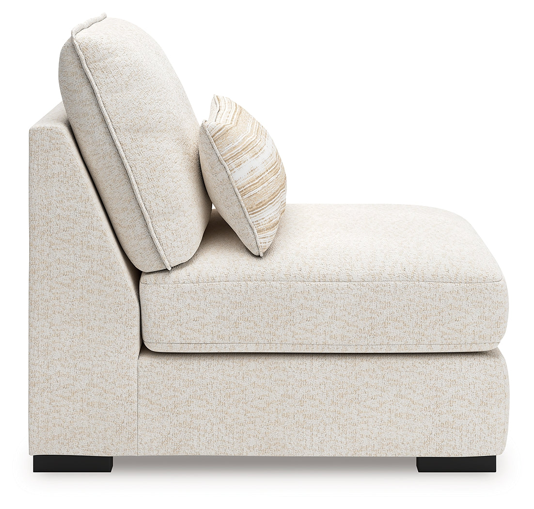 Donelson Creek Vanilla 4-Piece Sectional and Ottoman (Online Special Price) - Ornate Home