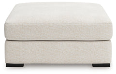Donelson Creek Vanilla 4-Piece Sectional and Ottoman - Ornate Home