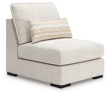 Donelson Creek Vanilla 4-Piece Sectional and Ottoman - Ornate Home
