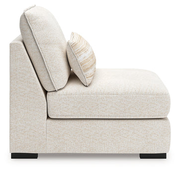 Donelson Creek Vanilla 4-Piece Sectional and Ottoman - Ornate Home