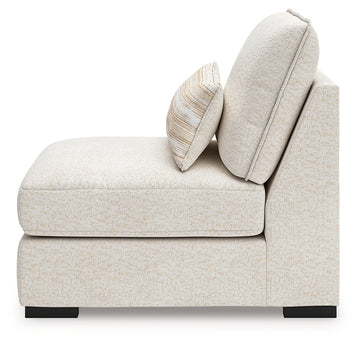 Donelson Creek Vanilla 4-Piece Sectional and Ottoman - Ornate Home