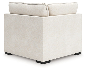 Donelson Creek Vanilla 4-Piece Sectional and Ottoman - Ornate Home
