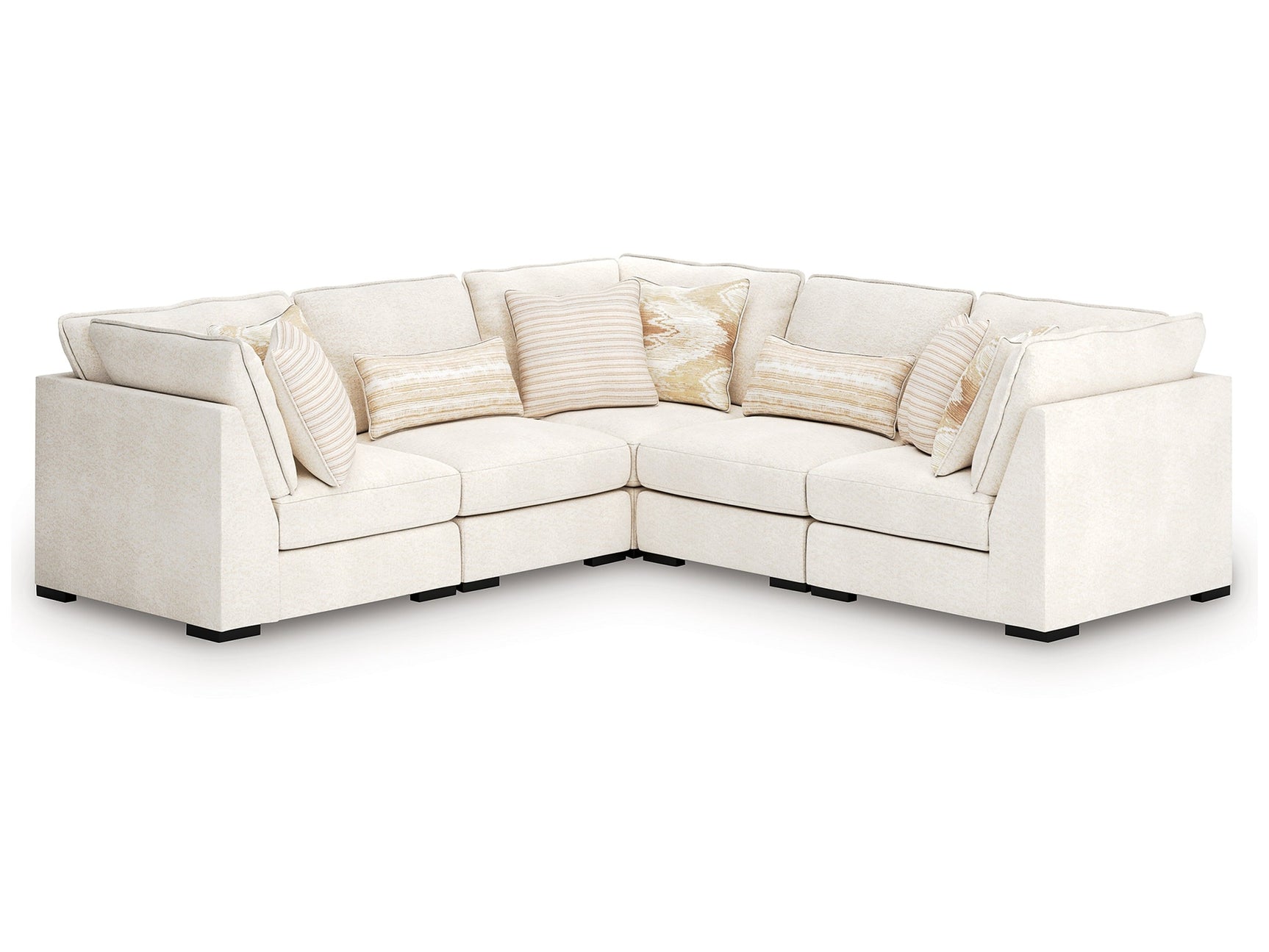 Donelson Creek Vanilla 5-Piece Sectional - Ornate Home