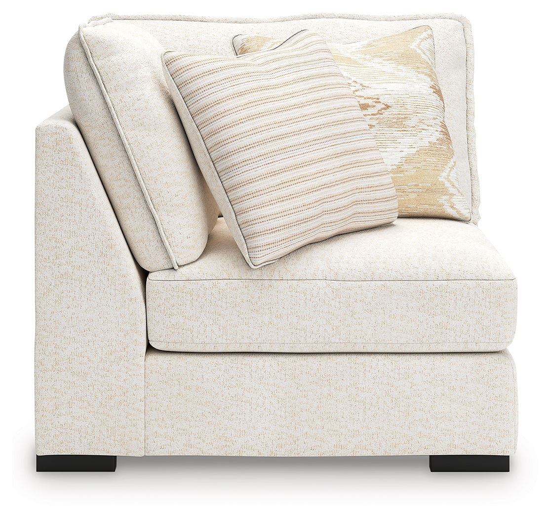 Donelson Creek Vanilla 5-Piece Sectional and 2 Oversized Ottomans (Online Special Price) - Ornate Home