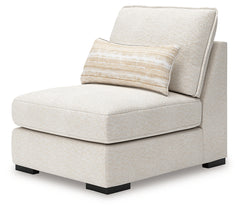 Donelson Creek Vanilla 5-Piece Sectional and 2 Oversized Ottomans - Ornate Home
