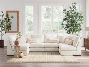 Donelson Creek Vanilla 6-Piece Sectional - Ornate Home