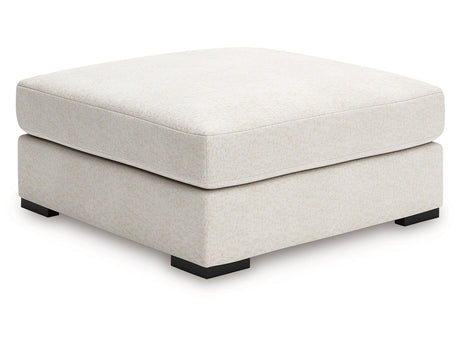 Donelson Creek Vanilla Oversized Accent Ottoman - Ornate Home