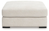 Donelson Creek Vanilla Oversized Accent Ottoman - Ornate Home